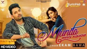 Munda Miss Karda Lyrics - Ekam Bawa, Jaymeet