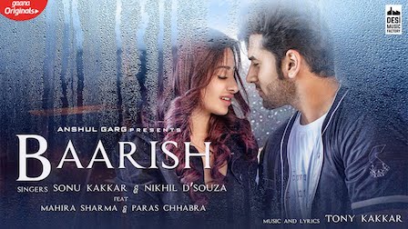 Baarish Lyrics Sonu Kakkar | Nikhil D'souza