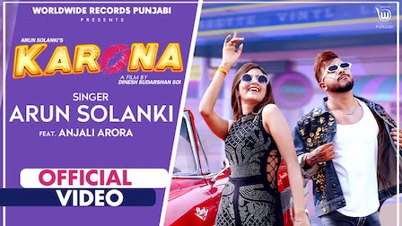 Karona Lyrics Arun Solanki